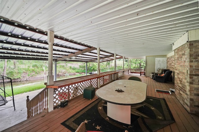 view of wooden terrace