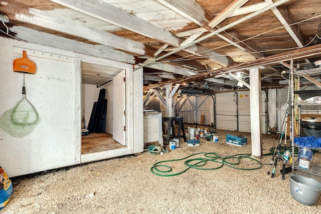 view of basement