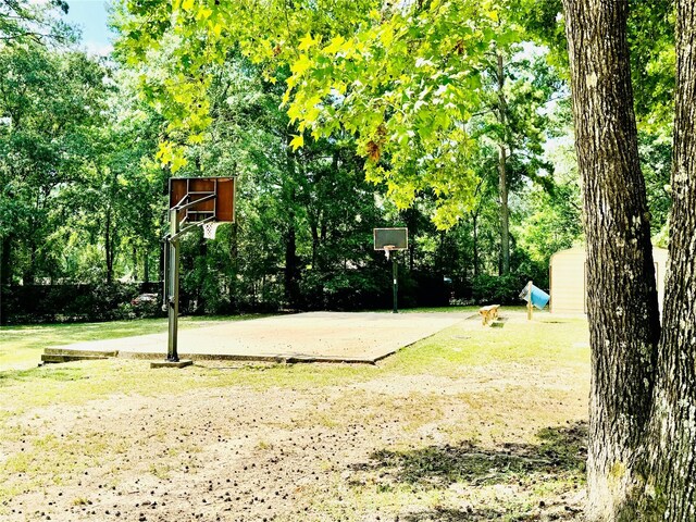 view of basketball court