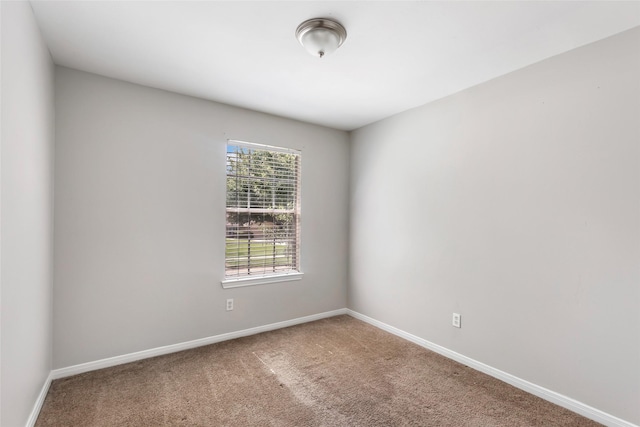 unfurnished room featuring carpet