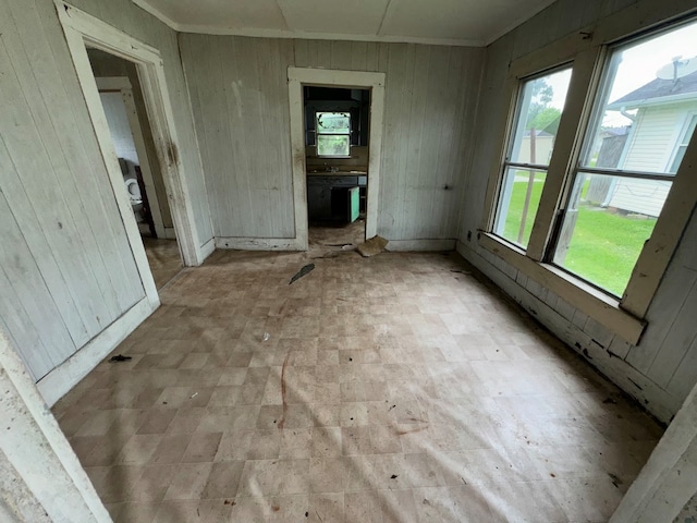 interior space with a healthy amount of sunlight and light tile patterned floors