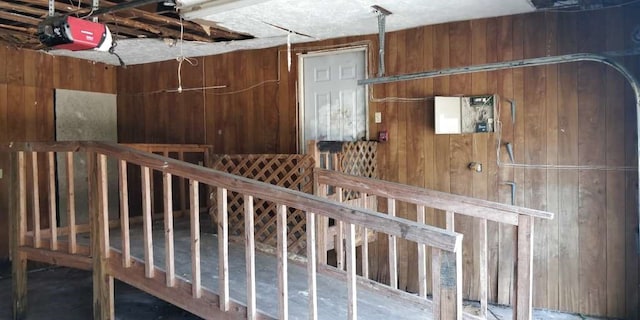 interior space featuring a garage door opener