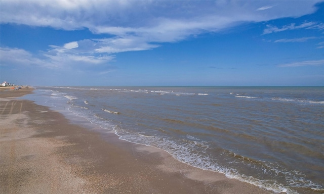 water view with a view of the beach