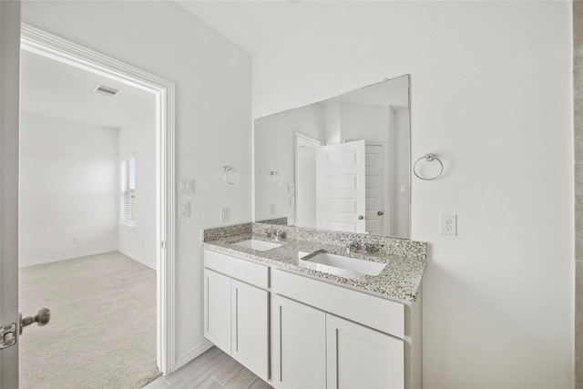 bathroom with vanity