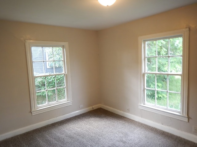 empty room featuring carpet floors