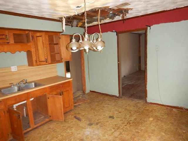 kitchen featuring sink