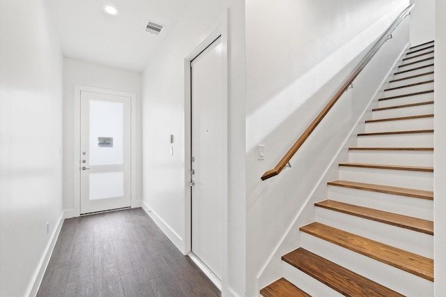 interior space featuring hardwood / wood-style floors