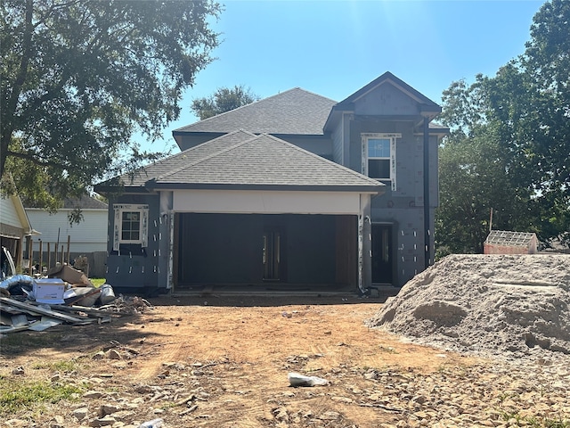 view of home's exterior with a garage