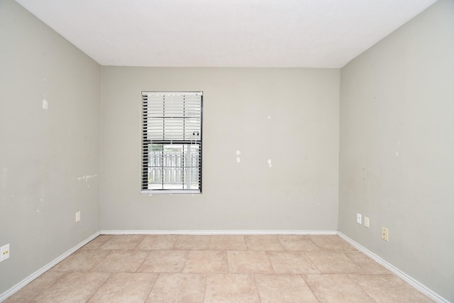 view of tiled empty room