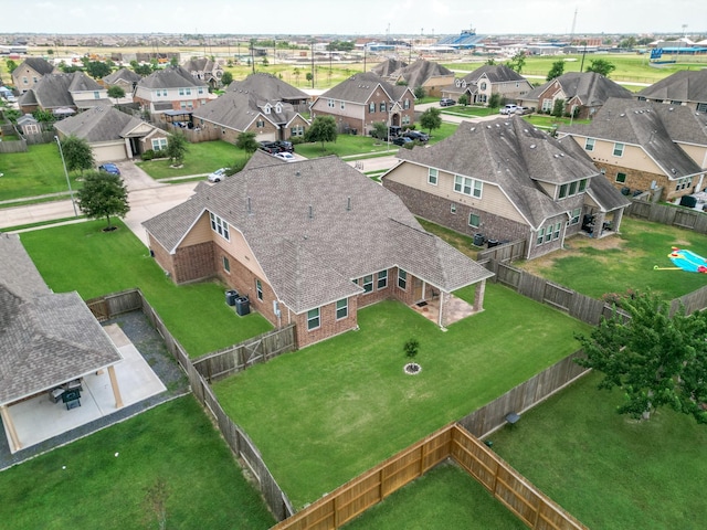 bird's eye view featuring a residential view