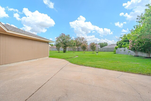 view of yard featuring a patio area