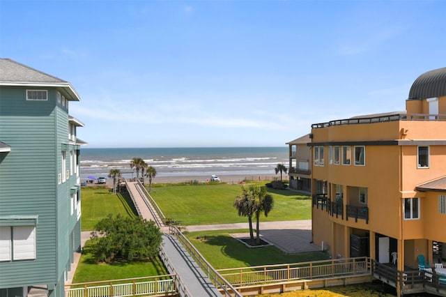 water view featuring a view of the beach