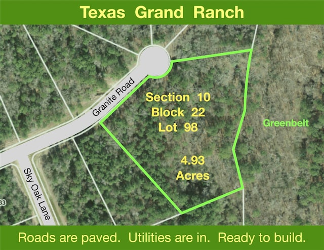 10-22-98 Granite Rd, Huntsville TX, 77340 land for sale