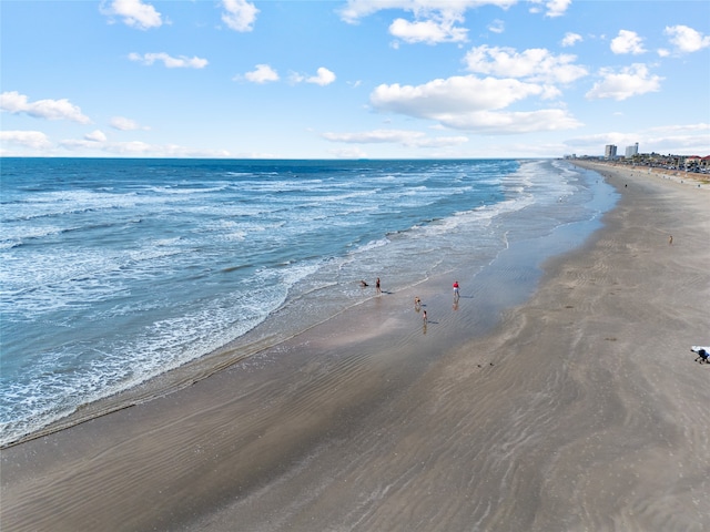 property view of water with a view of the beach