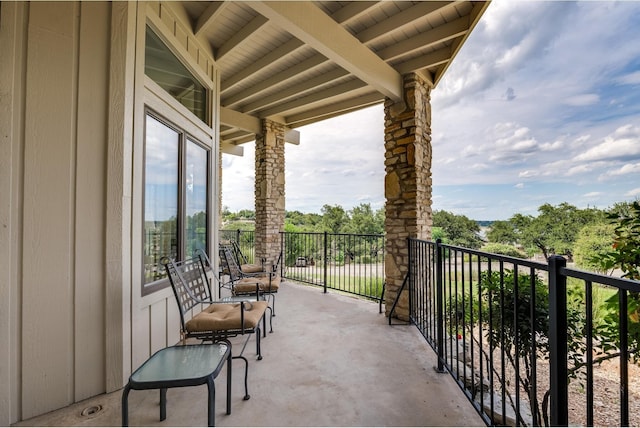 view of balcony