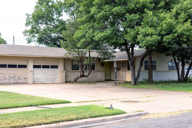 ranch-style house with a garage