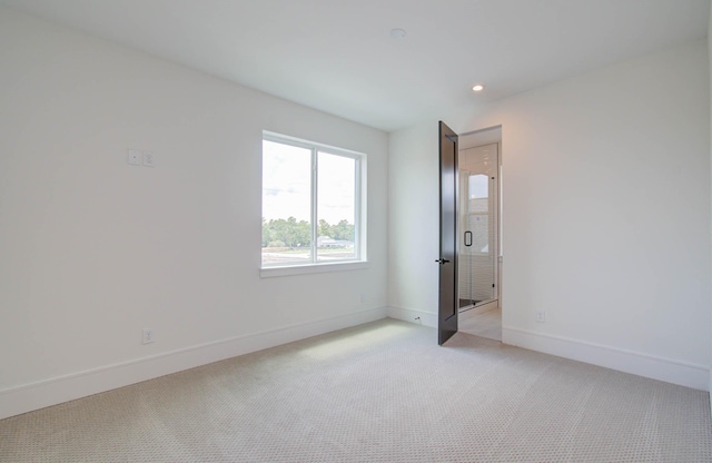 view of carpeted empty room