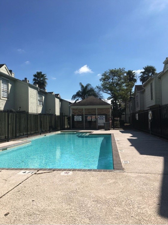 view of swimming pool with a gazebo