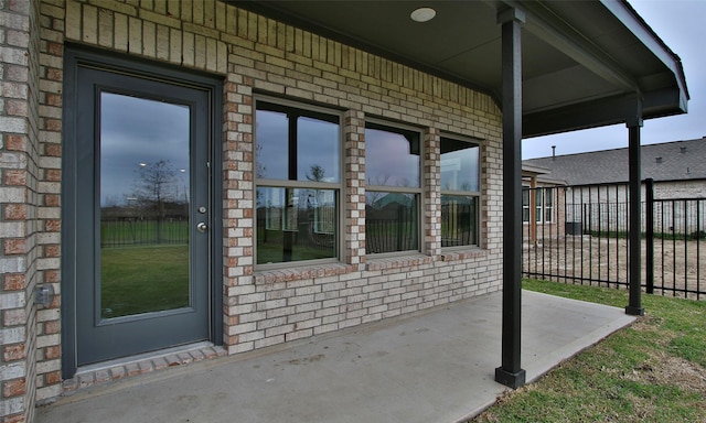 exterior space with a patio