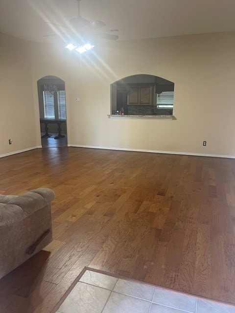 living room featuring hardwood / wood-style floors