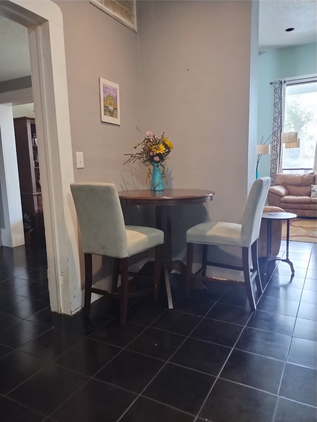 view of tiled dining space