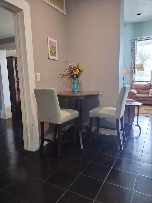 view of tiled dining area