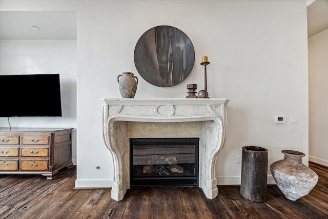 room details with wood-type flooring