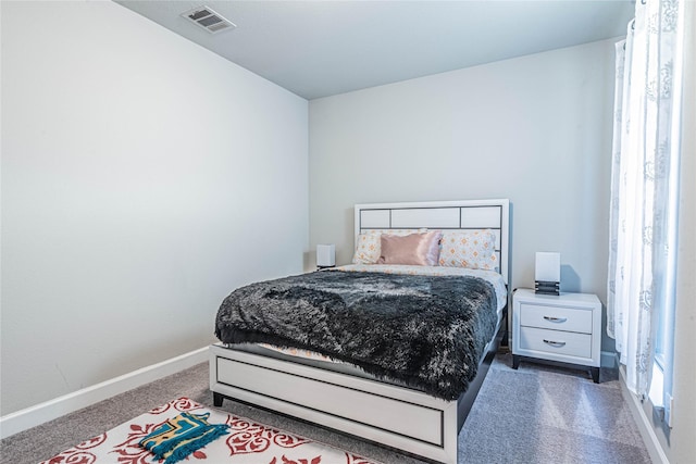 bedroom featuring carpet