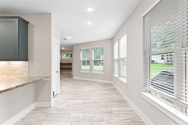 interior space featuring a wealth of natural light