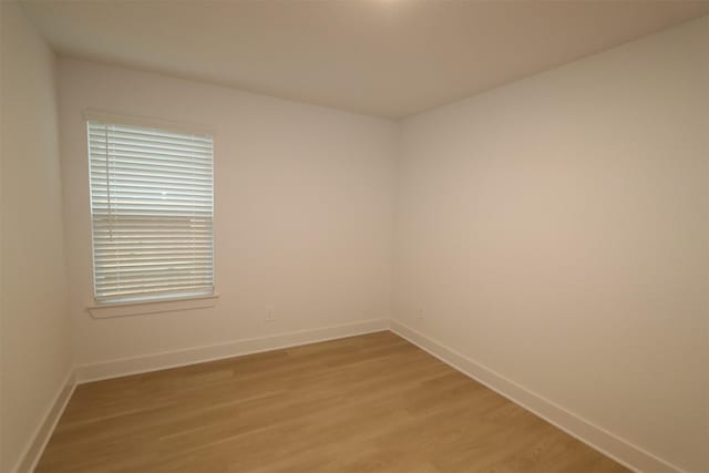 empty room featuring light hardwood / wood-style floors