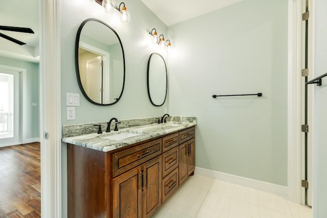 bathroom featuring vanity