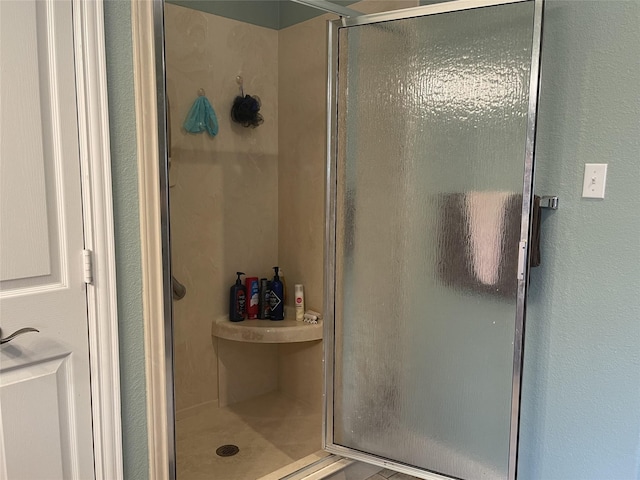 bathroom with walk in shower