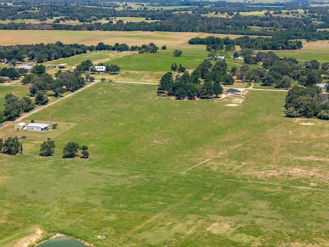 aerial view featuring a rural view