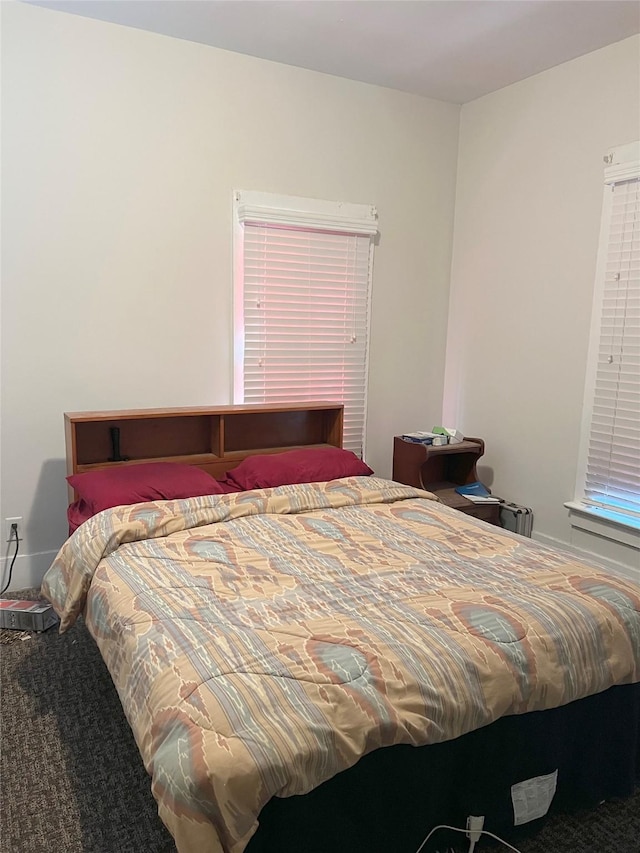 bedroom featuring carpet flooring