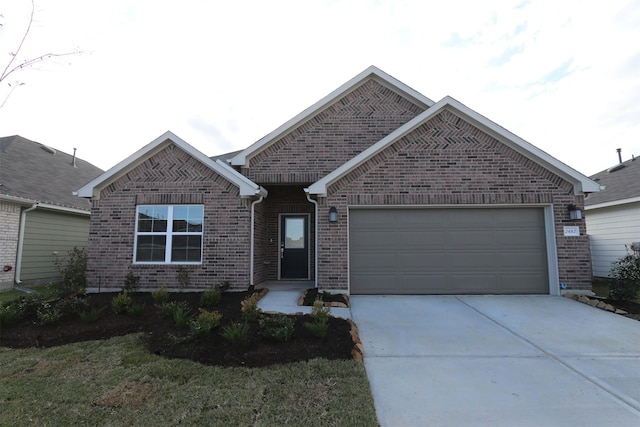 ranch-style home with a garage