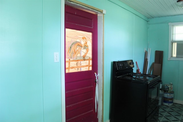 view of laundry room