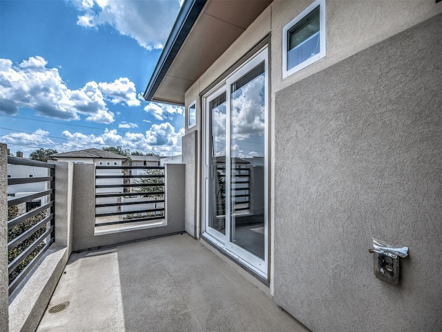 view of balcony