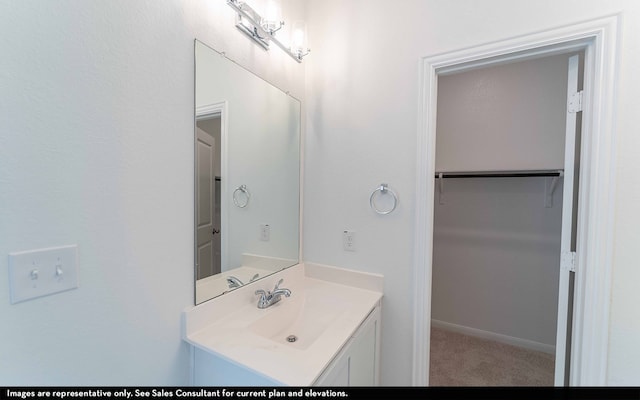 bathroom featuring vanity