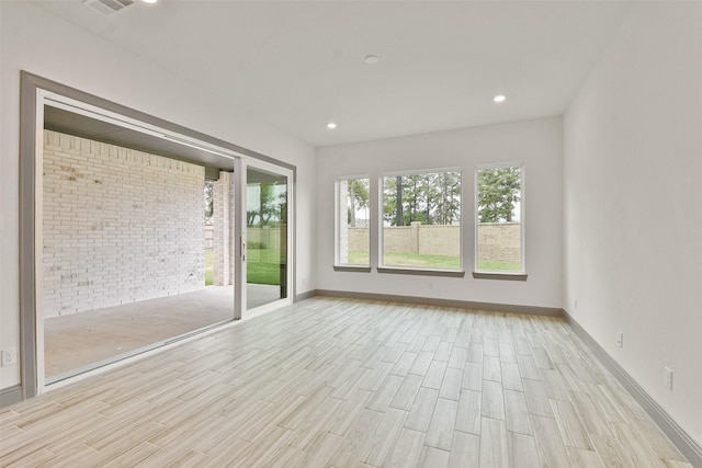 interior space with light wood-type flooring