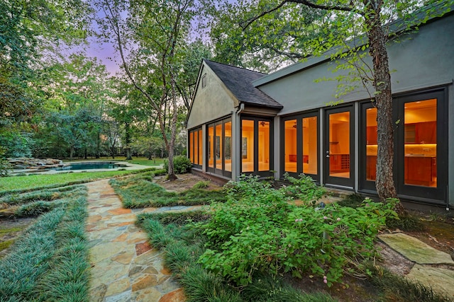 exterior space featuring a patio area