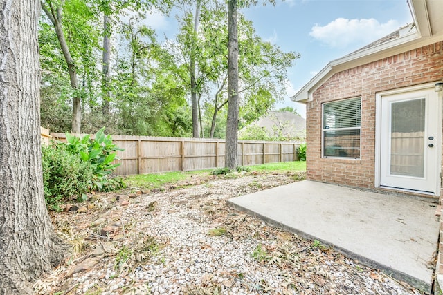 view of yard with a patio