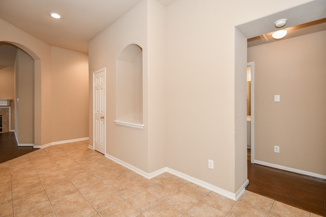 interior space featuring light hardwood / wood-style floors