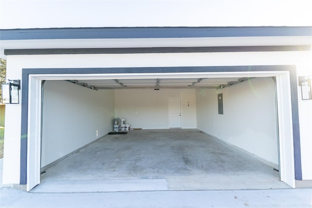 garage featuring electric panel