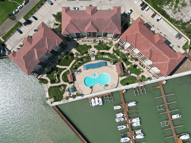 301 E Houston St Unit 3301, Port Isabel, TX 78578 - aerial view of property's location with a pool area