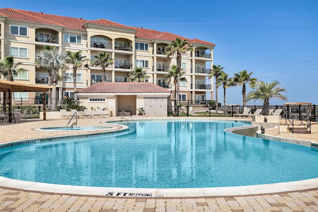 301 E Houston St Unit 3301, Port Isabel, TX 78578 - community pool with fence and a patio