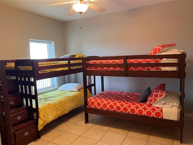 301 E Houston St Unit 3301, Port Isabel, TX 78578 - bedroom featuring light tile patterned floors and a ceiling fan