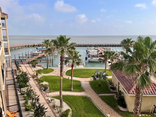 301 E Houston St Unit 3301, Port Isabel, TX 78578 - water view with boat lift and a dock
