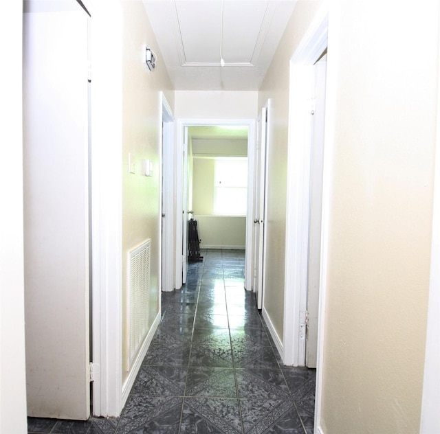 2202 Jones St, Rosenberg, TX 77471 - hall with attic access and baseboards