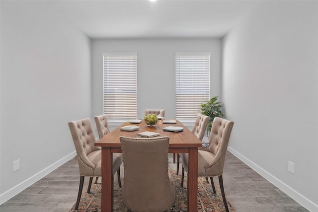 dining room featuring hardwood / wood-style floors