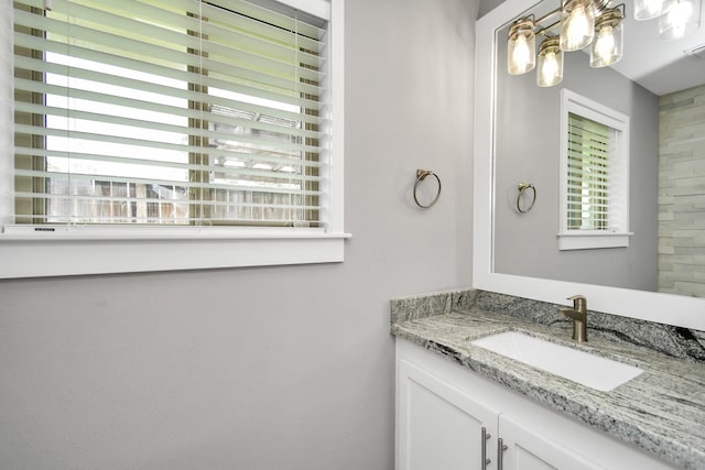 bathroom featuring vanity